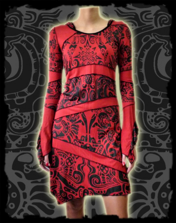 Taygeta Dress  - Aztek Tribal print Nr. 225